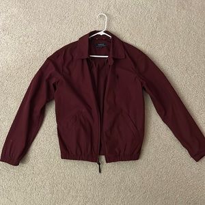 Red Maroon Ralph Lauren Polo Coach Jacket, Size Small
